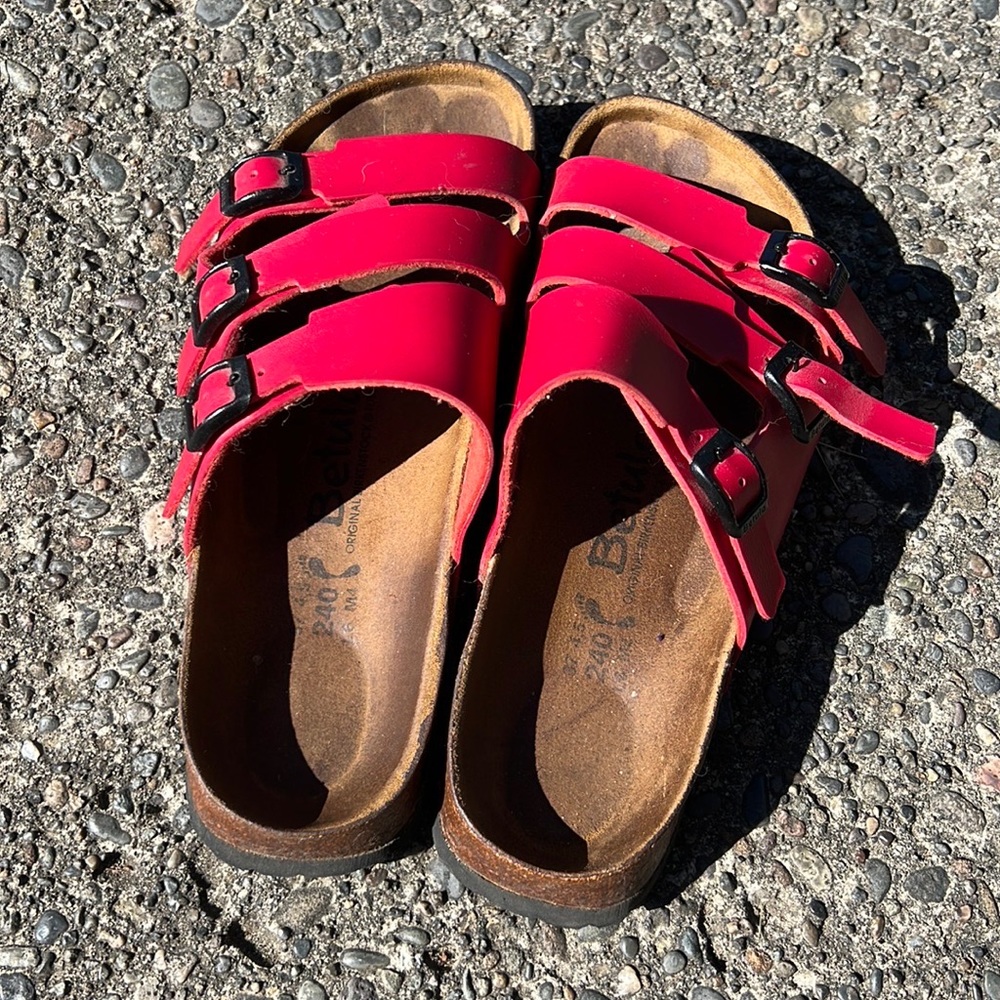 Birkenstock Betula Red Sandals